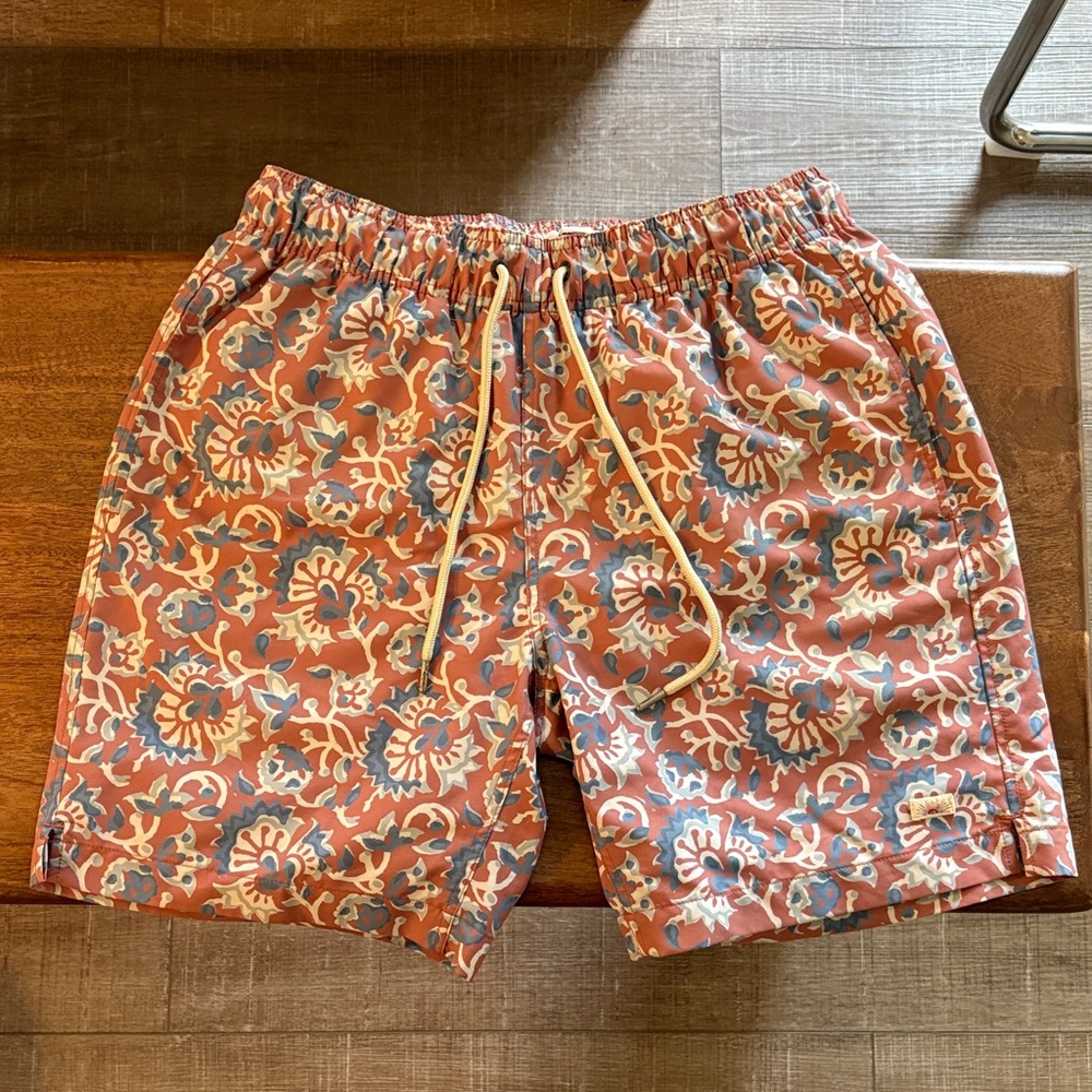 Faherty Floral Swim Trunks